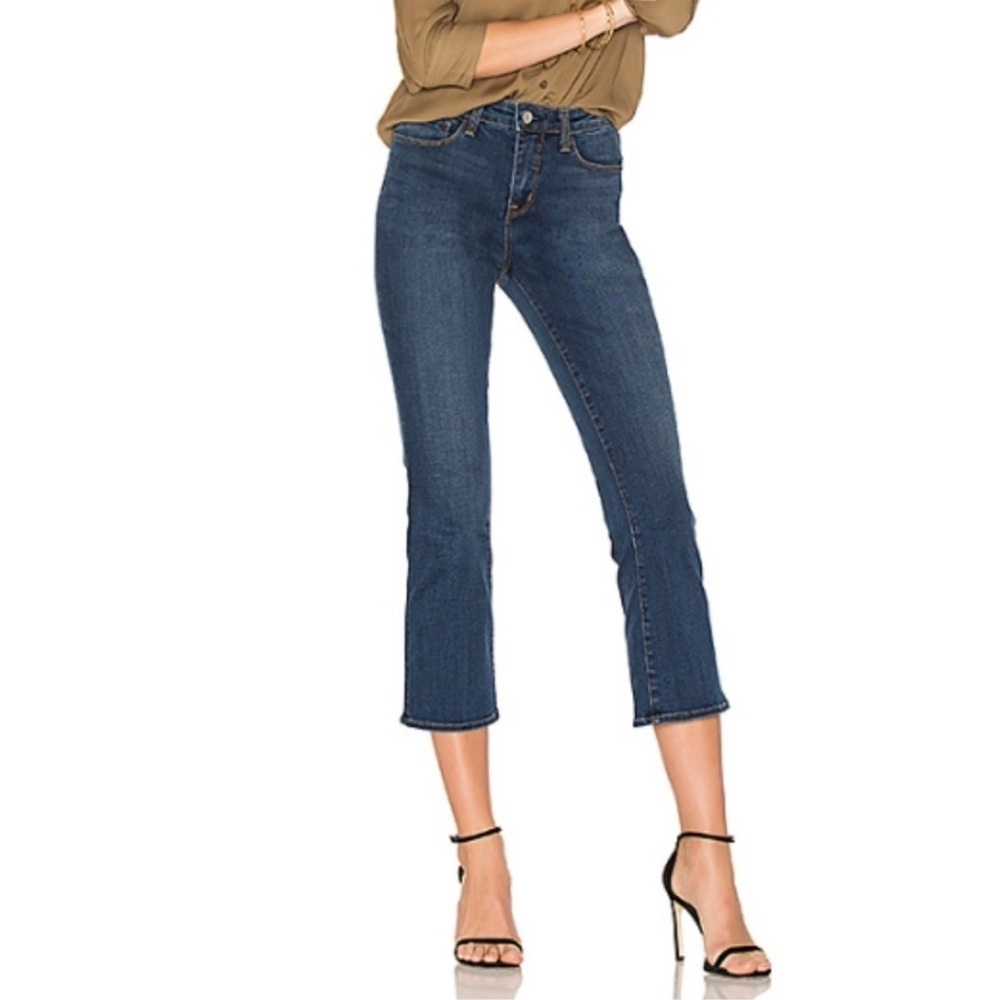L’AGENCE Serena High Rise Cropped Baby Flare Azul - 26